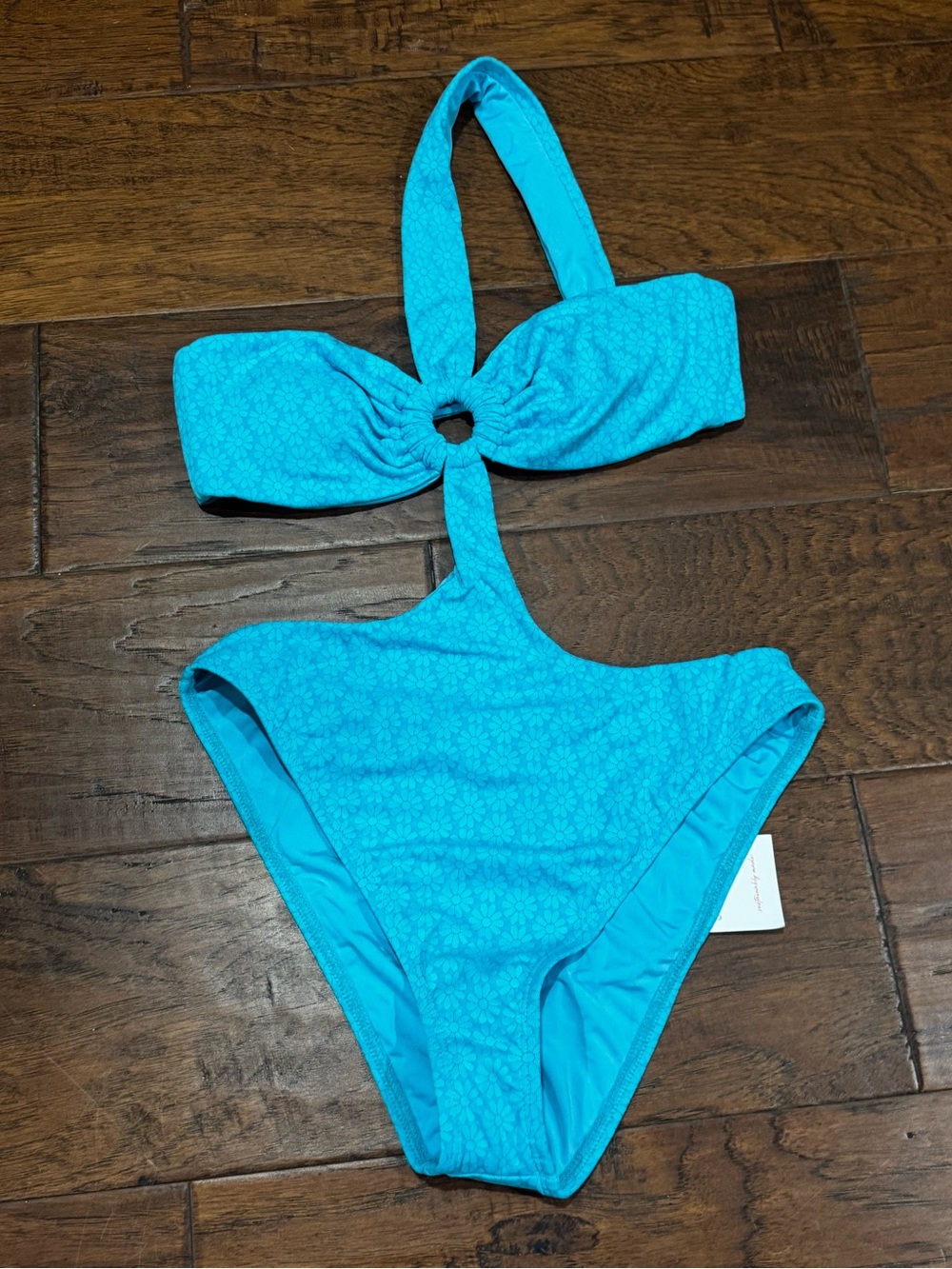 Dippin' Daisy's Turquoise One-Piece Monokini with Center Ring